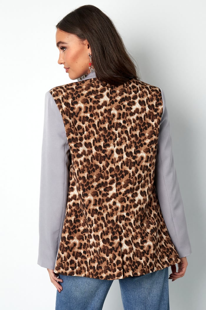 Blazer panther print back print h5Picture9